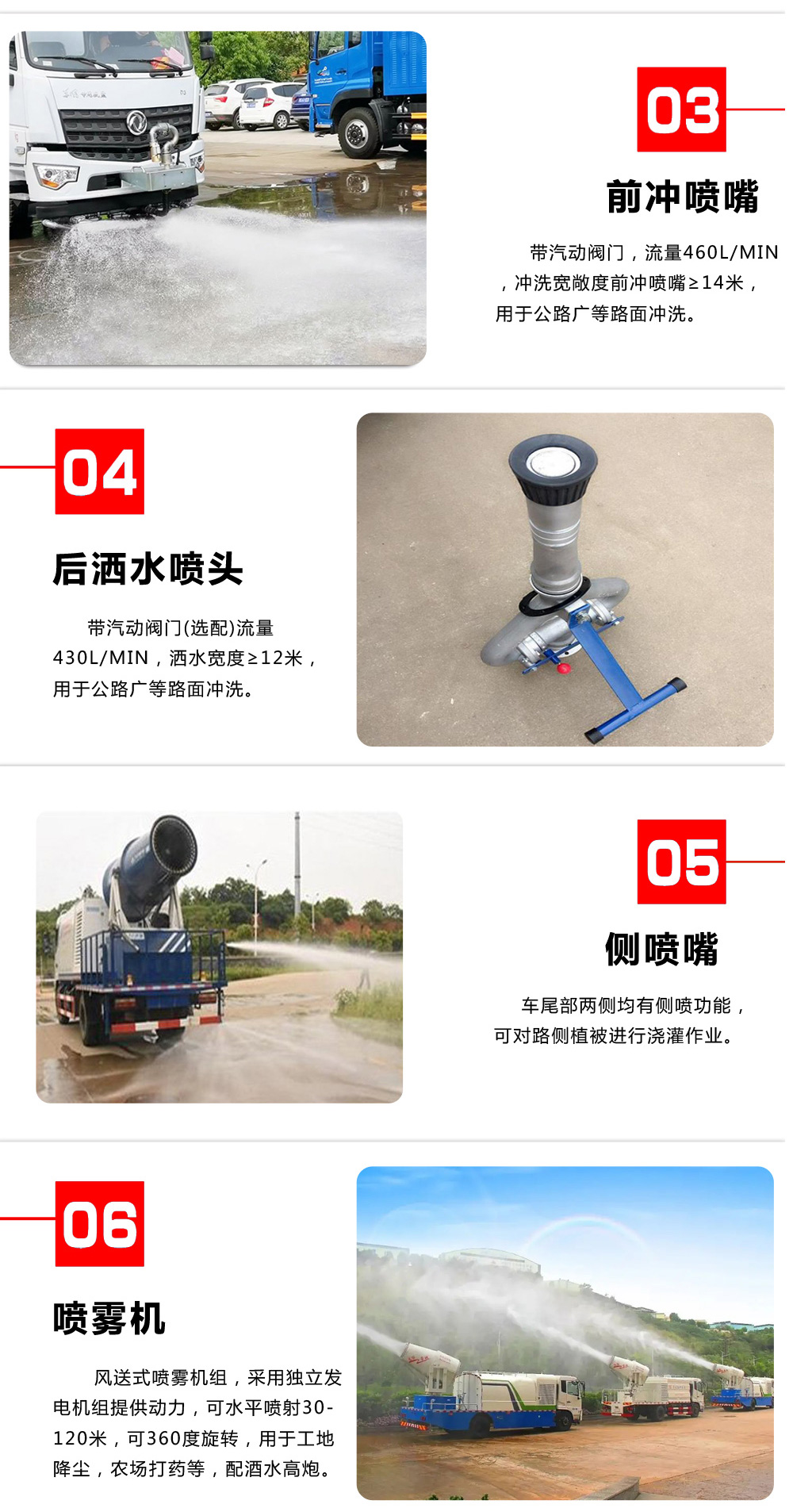 國六8方東風(fēng)D7 霧炮車30米